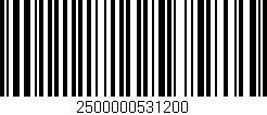 Código de barras (EAN, GTIN, SKU, ISBN): '2500000531200'