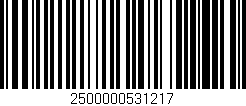 Código de barras (EAN, GTIN, SKU, ISBN): '2500000531217'