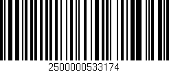 Código de barras (EAN, GTIN, SKU, ISBN): '2500000533174'