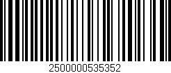 Código de barras (EAN, GTIN, SKU, ISBN): '2500000535352'