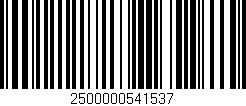 Código de barras (EAN, GTIN, SKU, ISBN): '2500000541537'
