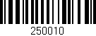 Código de barras (EAN, GTIN, SKU, ISBN): '250010'