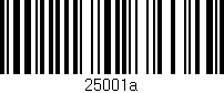 Código de barras (EAN, GTIN, SKU, ISBN): '25001a'