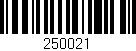 Código de barras (EAN, GTIN, SKU, ISBN): '250021'