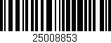 Código de barras (EAN, GTIN, SKU, ISBN): '25008853'