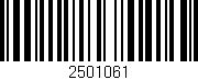 Código de barras (EAN, GTIN, SKU, ISBN): '2501061'
