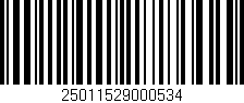 Código de barras (EAN, GTIN, SKU, ISBN): '25011529000534'