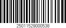Código de barras (EAN, GTIN, SKU, ISBN): '25011529000538'