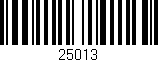 Código de barras (EAN, GTIN, SKU, ISBN): '25013'