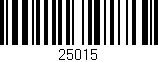 Código de barras (EAN, GTIN, SKU, ISBN): '25015'