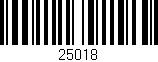 Código de barras (EAN, GTIN, SKU, ISBN): '25018'