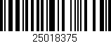 Código de barras (EAN, GTIN, SKU, ISBN): '25018375'