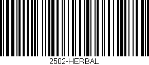Código de barras (EAN, GTIN, SKU, ISBN): '2502-HERBAL'