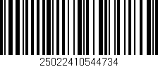 Código de barras (EAN, GTIN, SKU, ISBN): '25022410544734'