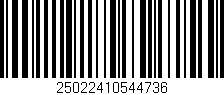 Código de barras (EAN, GTIN, SKU, ISBN): '25022410544736'