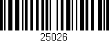 Código de barras (EAN, GTIN, SKU, ISBN): '25026'