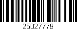 Código de barras (EAN, GTIN, SKU, ISBN): '25027779'