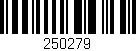 Código de barras (EAN, GTIN, SKU, ISBN): '250279'
