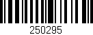 Código de barras (EAN, GTIN, SKU, ISBN): '250295'