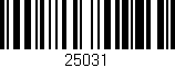 Código de barras (EAN, GTIN, SKU, ISBN): '25031'
