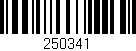 Código de barras (EAN, GTIN, SKU, ISBN): '250341'
