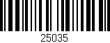Código de barras (EAN, GTIN, SKU, ISBN): '25035'