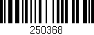 Código de barras (EAN, GTIN, SKU, ISBN): '250368'
