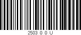Código de barras (EAN, GTIN, SKU, ISBN): '2503_0_0_U'
