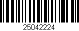 Código de barras (EAN, GTIN, SKU, ISBN): '25042224'