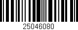 Código de barras (EAN, GTIN, SKU, ISBN): '25046080'