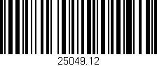 Código de barras (EAN, GTIN, SKU, ISBN): '25049.12'