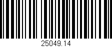 Código de barras (EAN, GTIN, SKU, ISBN): '25049.14'
