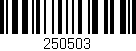 Código de barras (EAN, GTIN, SKU, ISBN): '250503'