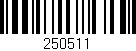 Código de barras (EAN, GTIN, SKU, ISBN): '250511'