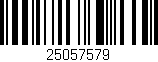 Código de barras (EAN, GTIN, SKU, ISBN): '25057579'