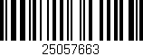 Código de barras (EAN, GTIN, SKU, ISBN): '25057663'