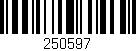 Código de barras (EAN, GTIN, SKU, ISBN): '250597'