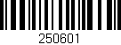 Código de barras (EAN, GTIN, SKU, ISBN): '250601'