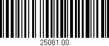 Código de barras (EAN, GTIN, SKU, ISBN): '25061.00'