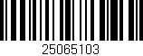 Código de barras (EAN, GTIN, SKU, ISBN): '25065103'