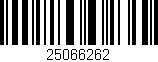 Código de barras (EAN, GTIN, SKU, ISBN): '25066262'