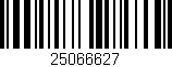 Código de barras (EAN, GTIN, SKU, ISBN): '25066627'