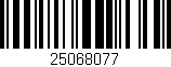 Código de barras (EAN, GTIN, SKU, ISBN): '25068077'