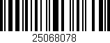 Código de barras (EAN, GTIN, SKU, ISBN): '25068078'