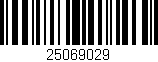 Código de barras (EAN, GTIN, SKU, ISBN): '25069029'