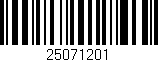 Código de barras (EAN, GTIN, SKU, ISBN): '25071201'