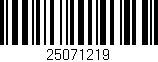 Código de barras (EAN, GTIN, SKU, ISBN): '25071219'