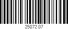 Código de barras (EAN, GTIN, SKU, ISBN): '25072.07'