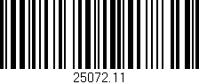 Código de barras (EAN, GTIN, SKU, ISBN): '25072.11'