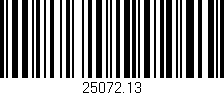 Código de barras (EAN, GTIN, SKU, ISBN): '25072.13'